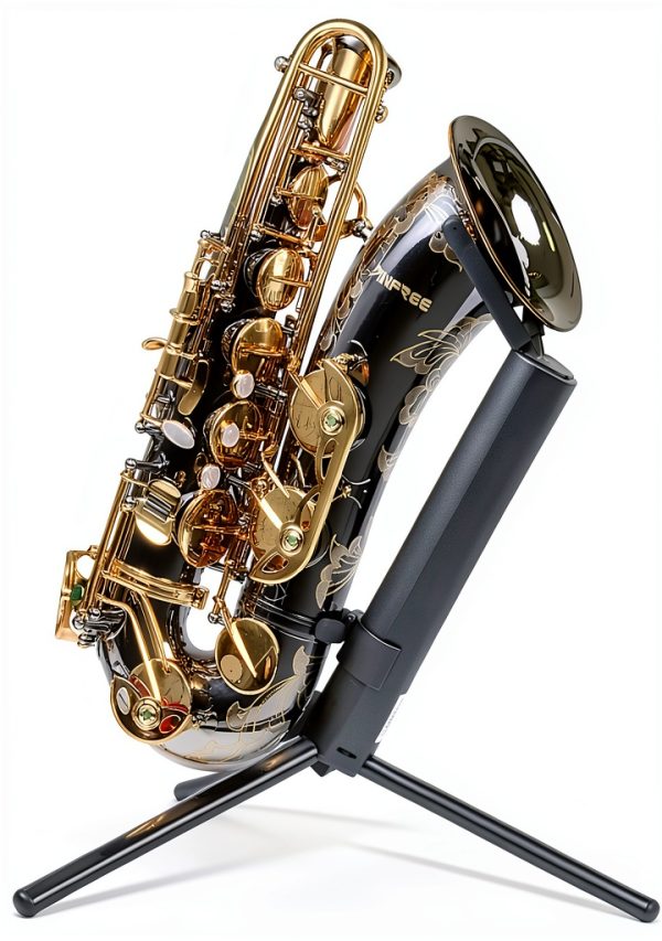 Pavo Tenor Saxophone Stand Steel Legs Velvet Bag Included-5