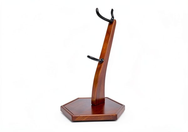 Soekoa Alto Saxophone Stand Brown Solid Wood-5