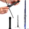 Flute Stand MusicGear Black Metal PVC Design-2