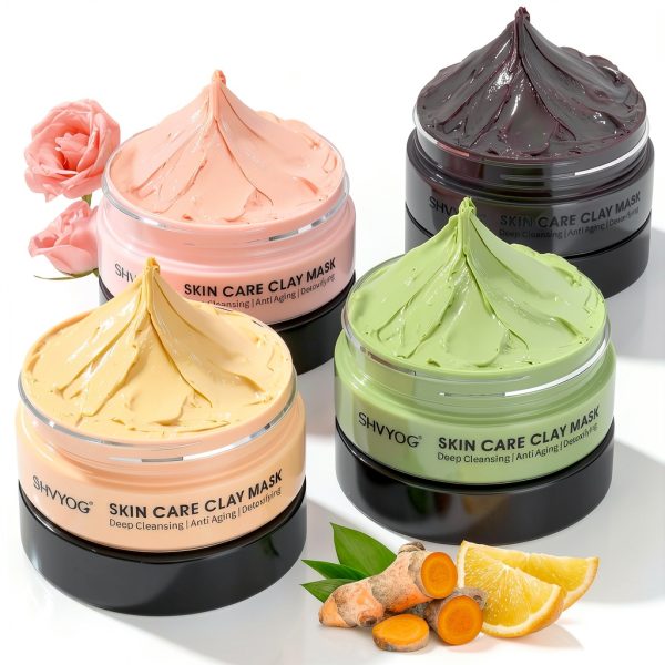 Clay Mask Set SHVYOG 4 Piece Facial Collection-0