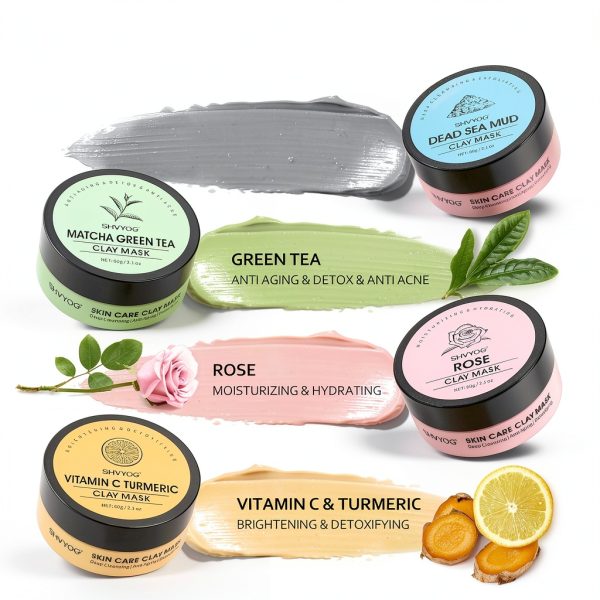 Clay Mask Set SHVYOG 4 Piece Facial Collection-1