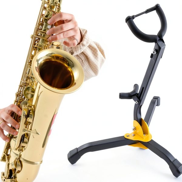 ESMAVO Alto Saxophone Stand Foldable Heavy Duty-3