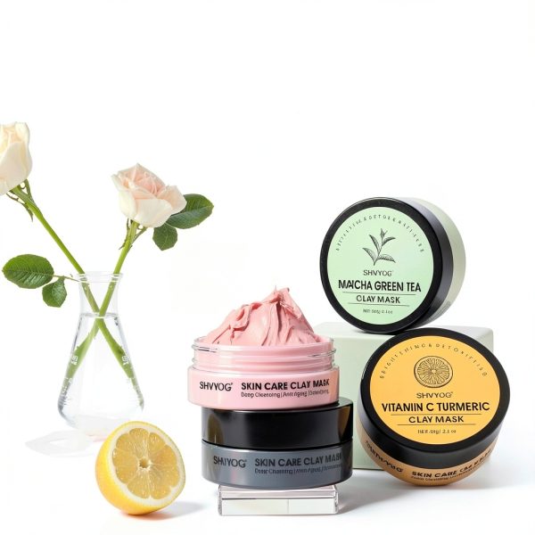 Clay Mask Set SHVYOG 4 Piece Facial Collection-2