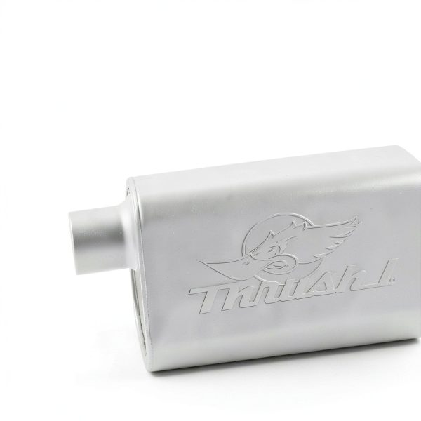 Thrush Oval Exhaust Muffler 17651 Aggressive Sound Alloy Steel-2
