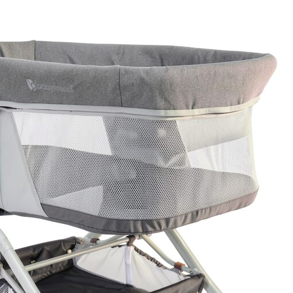 Baby Trend Quick-Fold Rocking Bassinet Gray-1