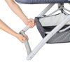 Baby Trend Quick-Fold Rocking Bassinet Gray-2