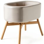 Babyletto Gathre Bassinet Ivory Vegan Leather-0