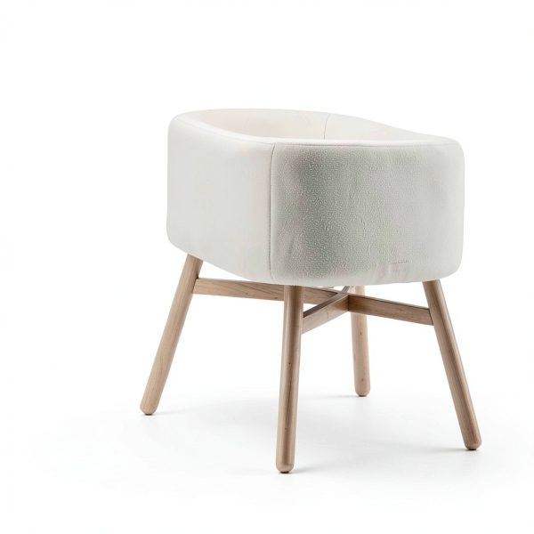 Babyletto Gathre Bassinet Ivory Vegan Leather-7