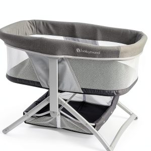 Baby Trend Quick-Fold Rocking Bassinet Gray-0