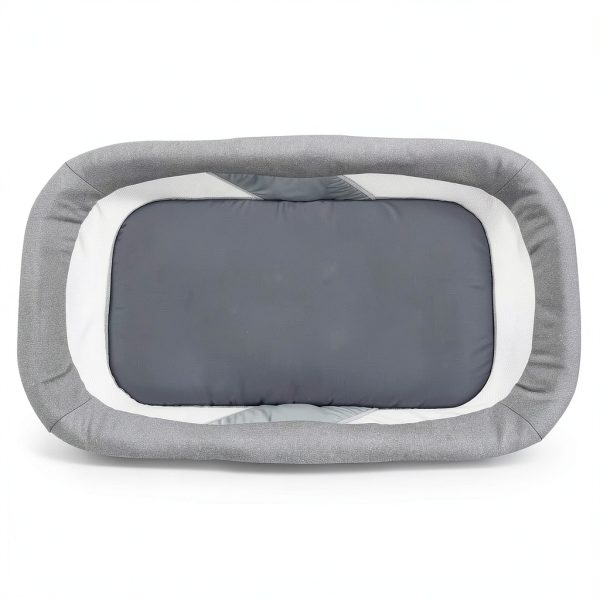 Baby Trend Quick-Fold Rocking Bassinet Gray-4