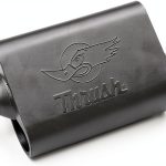 Thrush Oval Exhaust Muffler 17651 Aggressive Sound Alloy Steel-0