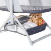 Baby Trend Quick-Fold Rocking Bassinet Gray-3