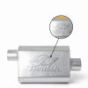 Thrush Oval Exhaust Muffler 17651 Aggressive Sound Alloy Steel-3