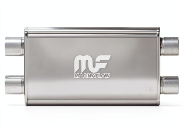 MagnaFlow 12568 Exhaust Muffler Stainless Steel Oval Dual/Dual 3in-0